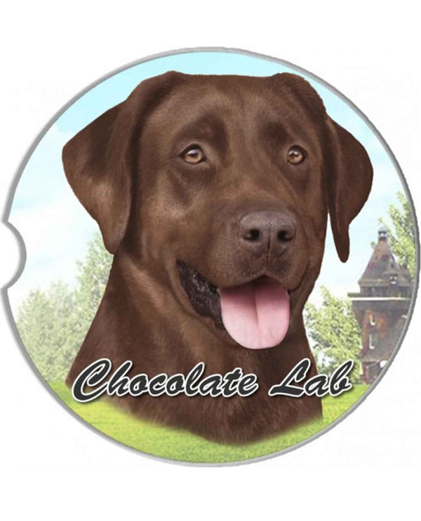 231-22 Chocolate Lab Car Coaster