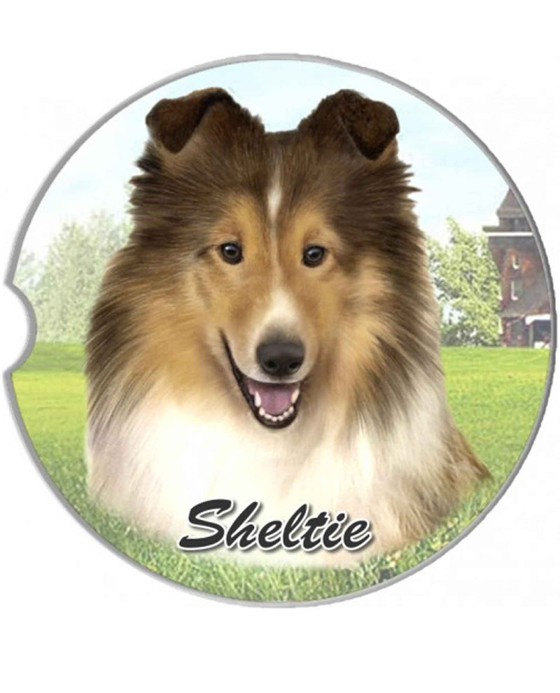 231-37 Sheltie Dog Car Coaster