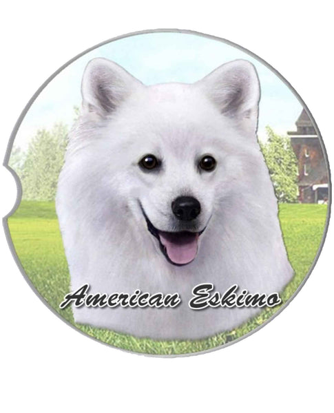 American Eskimo Car Coaster The Clothing Cove Dog Car Coasters