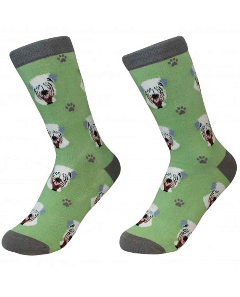 800-41 Wheaten Terrier Dog Socks green cotton socks for women with Wheaten Terrier faces
