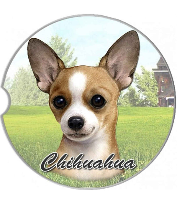 231-10 tan Chihuahua Car Coaster