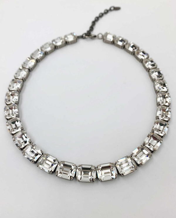 Oleana Octagon Necklace By Rachel Marie Designs clear