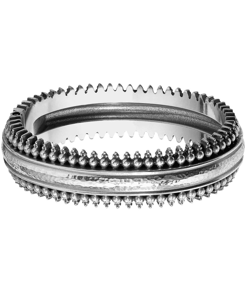 Brighton JF6200 Telluride Hinged Bangle plain silver boho bangle bracelet