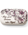 Brighton G82852 Sakura Mini Box white leather mini box with pink cherry blossom design