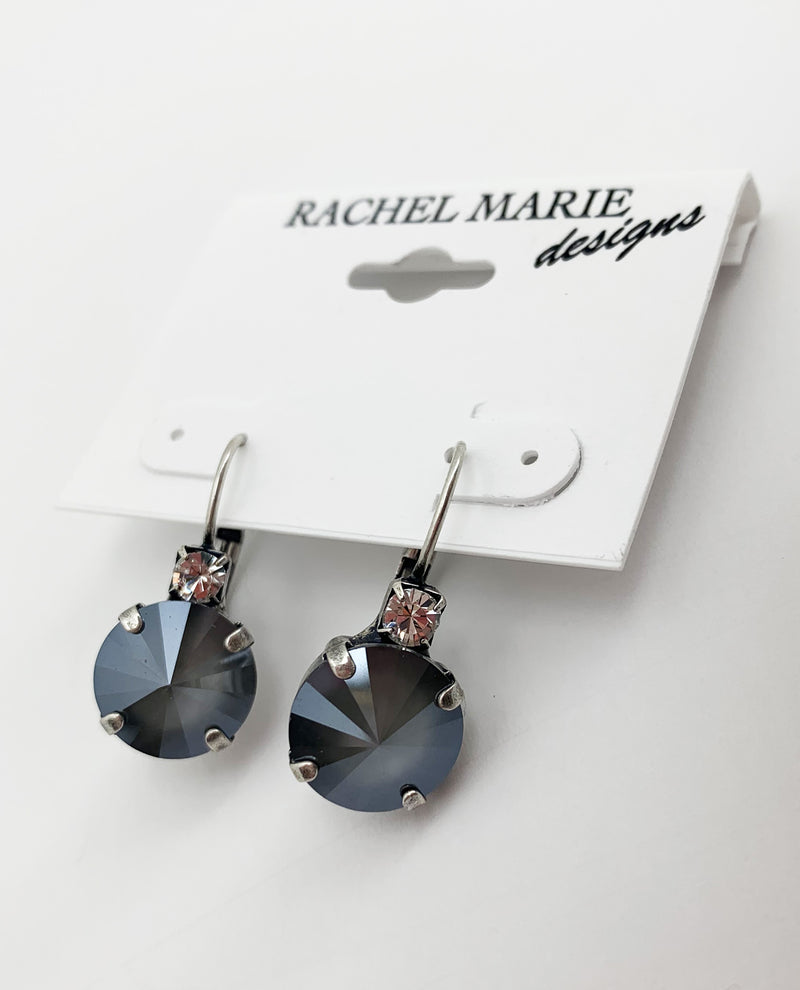 Rachel Marie Designs Brooke 12Mm Drp Earring DARK GREY