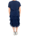 Tiered Sheath Dress 117525 Navy