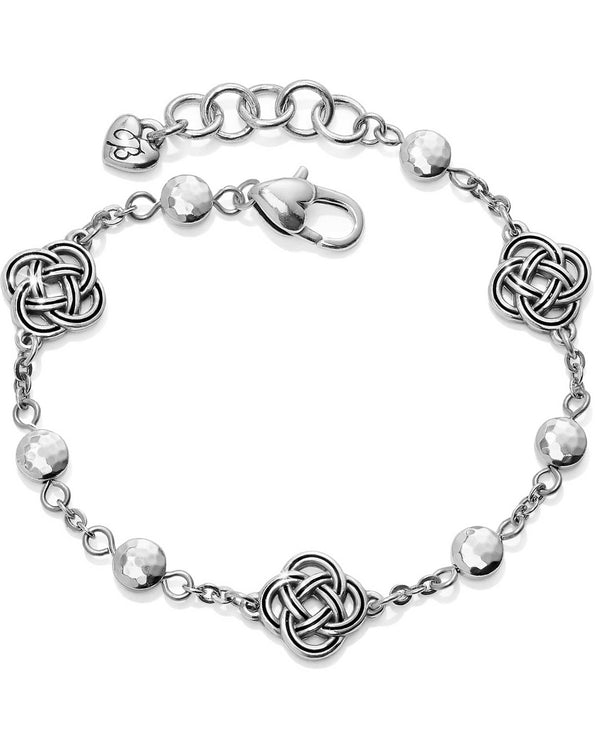 Brighton JF6560 Interlok Petite Station Bracelet silver bracelet with knot details