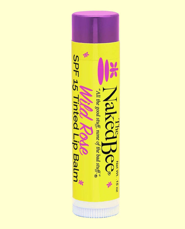 The Naked Bee Spf 15 Tinted Lip Balm Wild Rose