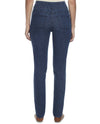 Ruby Rd 57301 Denim Ankle with Cross Details indigo pull on jeans with criss-cross details