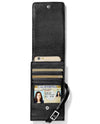 Brighton E53163 Ferrara Phone Organizer black leather cross body purse for your phone