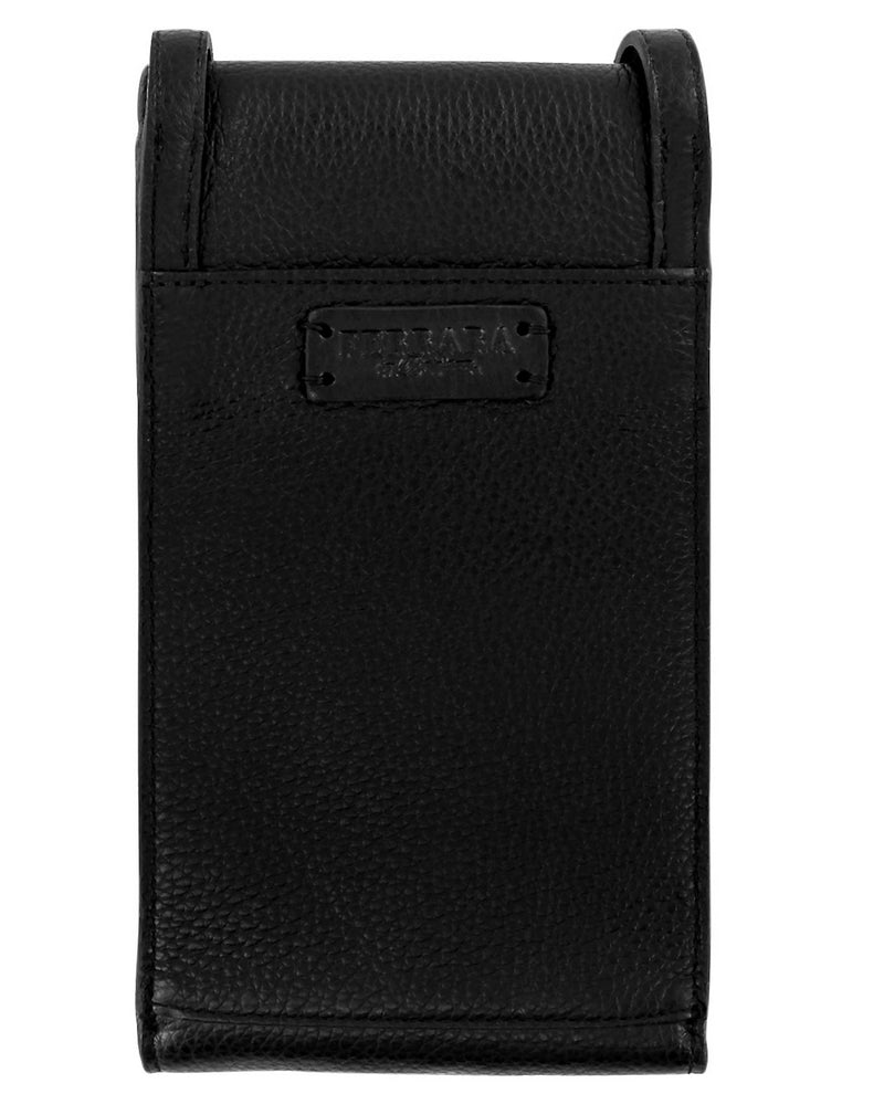 Brighton E53163 Ferrara Phone Organizer black leather cross body purse for your phone