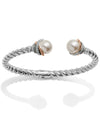 Brighton JF665D Neptune's Rings Pearl Open Hinged Bangle