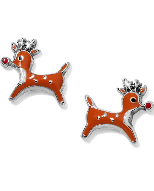 Brighton J22243 Santa's Reindeer Mini Post Earrings