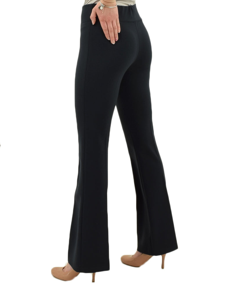Insight NY Bootcut Solid Scuba Pants in Navy are heavy weight both slimming and smoothing pants