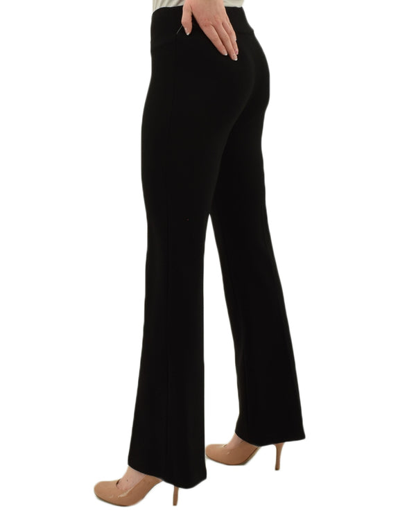  Insight NY Bootcut Solid Scuba Pants in black are heavy weight both slimming and smoothing