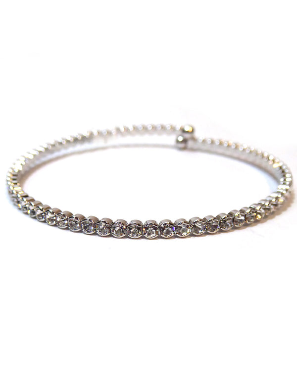 Prongless Small Crystal Bracelet LNFKRB0001 Silver Clear