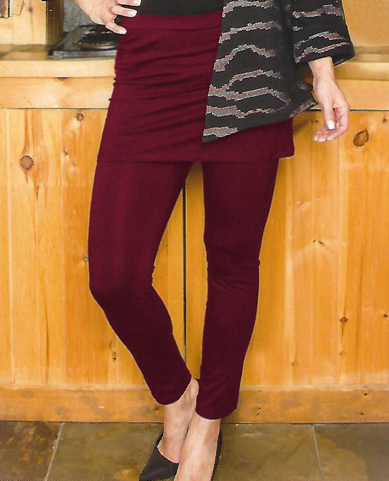 Black Leggings Skirted Leggings Orange Frenchtrendz Buy