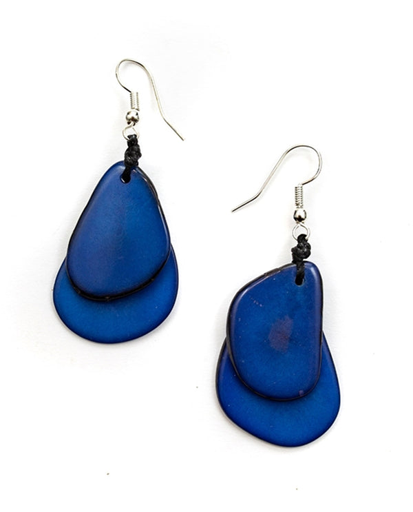 TAGUA 1E410 FIESTA EARRING AZUL BLUE