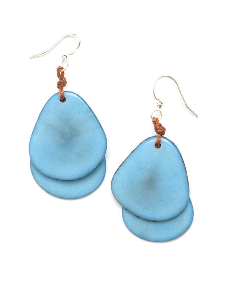 TAGUA 1E410 FIESTA EARRING BISCAYNE BLUE