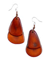 TAGUA 1E410 FIESTA EARRING CHESTNUT