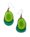 TAGUA 1E410 FIESTA EARRING LIME/EMERALD