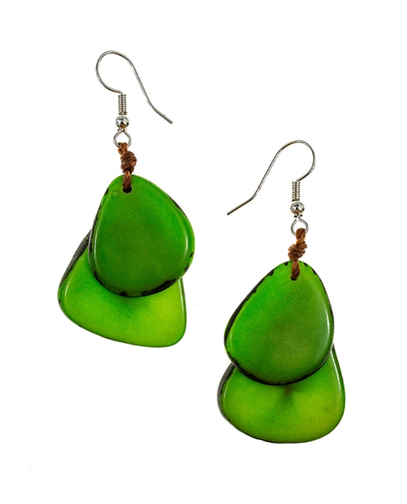 TAGUA 1E410 FIESTA EARRING LIME