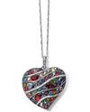 Brighton JM2413 Trust Your Journey Convertible Reversible Large Heart Necklace