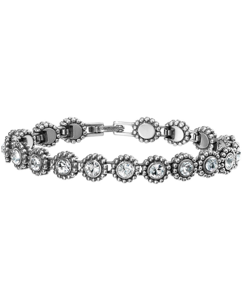 Silver Brighton JF4471 Twinkle Link Bracelet with round Swarovski crystals