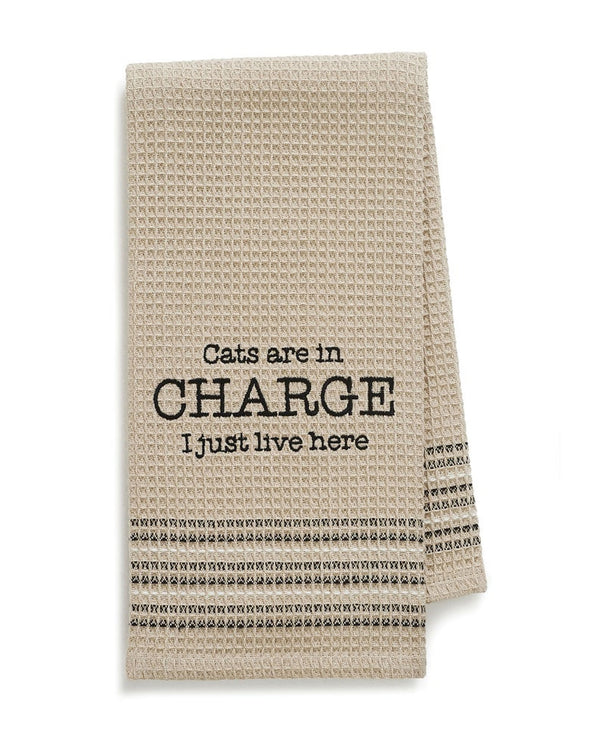 Mona B MH-181 Cats In Charge Dishtowel