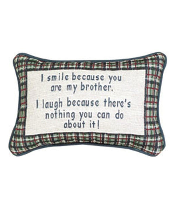 Manual Woodworkers & Weavers TWILBB I Smile - Brother Pillow