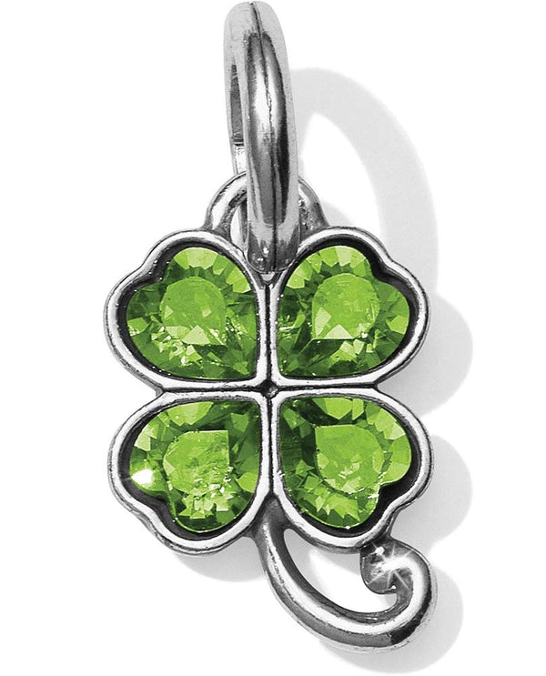 JC4003 Brighton Little Clover Charm Swarovski crystal green four leaf clover charm 