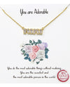 You Are Adorable Necklace BJNA283 GOLD
