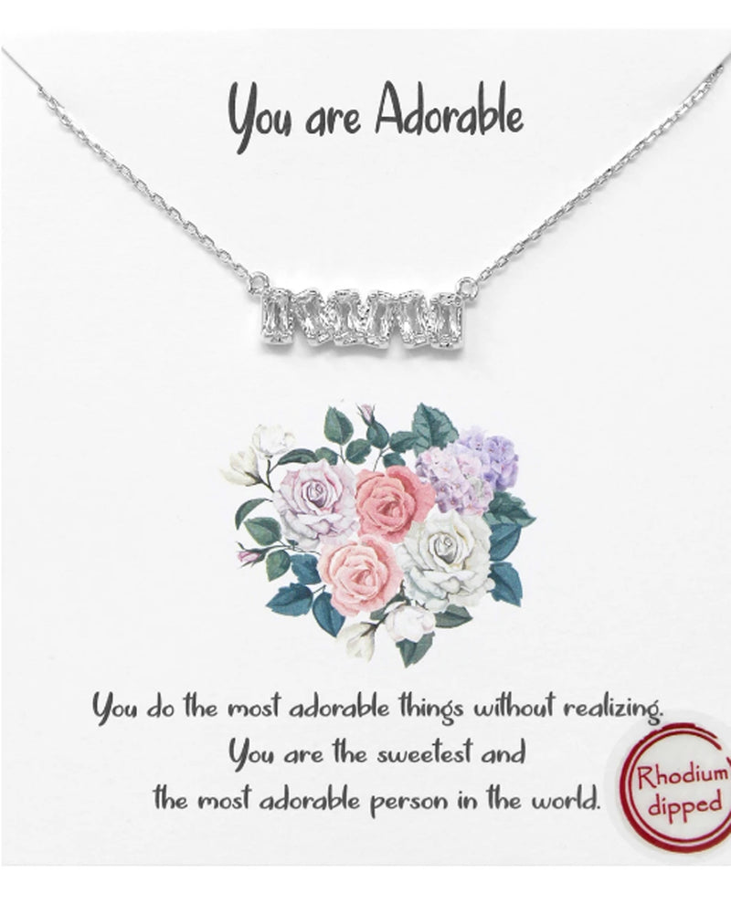 You Are Adorable Necklace BJNA283 RHDM