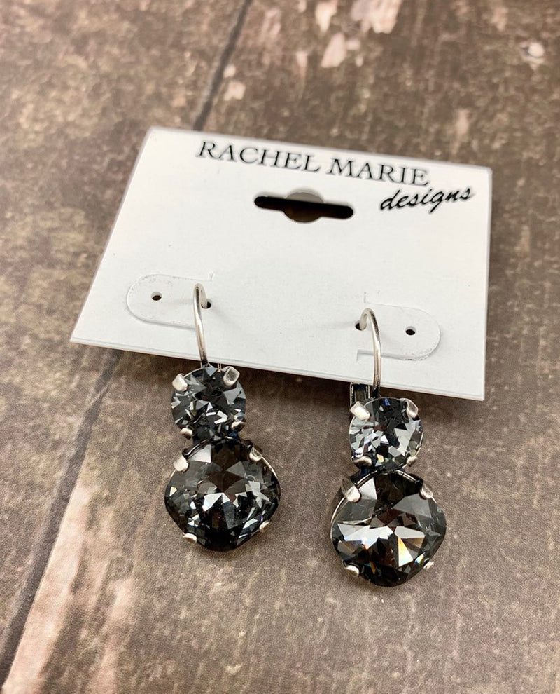 Laura Earrings By Rachel Marie Design Silver Night