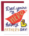 9th Letter Press HD611 Superhero Dad Card