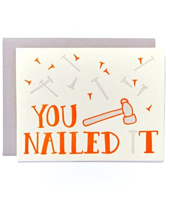 9th Letter Press GC411 Nailed It Card