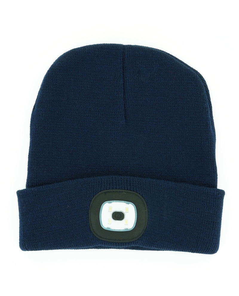 NGTS Rechargeable LED Beanie Navy
