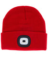 NGTS Rechargeable LED Beanie Red