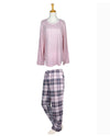 Lana 2 Pc Solid Pajamas pink