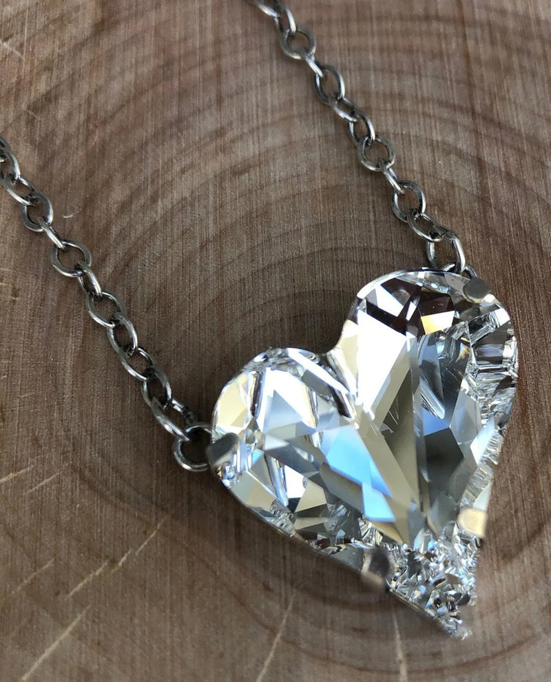 Rachel Marie Designs Naomi Crystal Heart Necklace