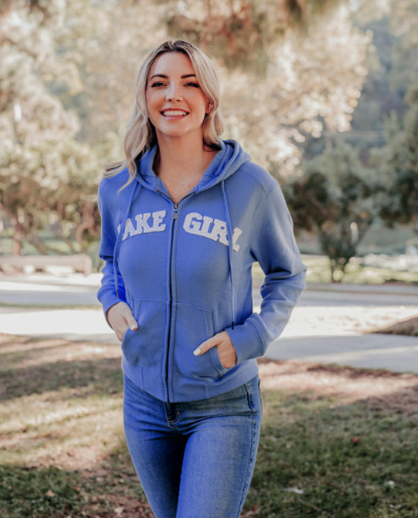 Lakegirl FZH001 Full Zip Hoodie PERIWINKLE