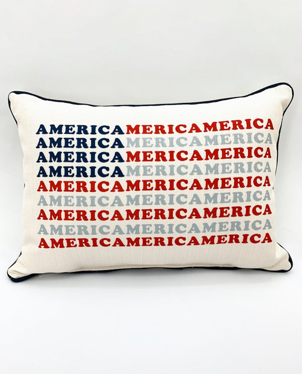 Little Birdie TXT0678P America Flag Pillow