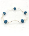 My Fun Colors 820 Crystal Bracelet-Aegeon Blue