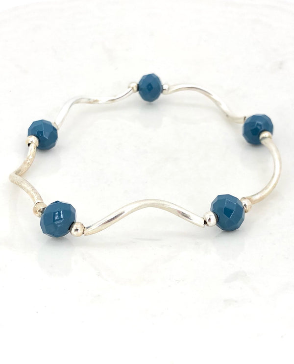 My Fun Colors 820 Crystal Bracelet-Aegeon Blue