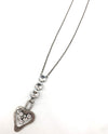 Rachel Marie Designs Kristan Hammered Heart Necklace CLEAR