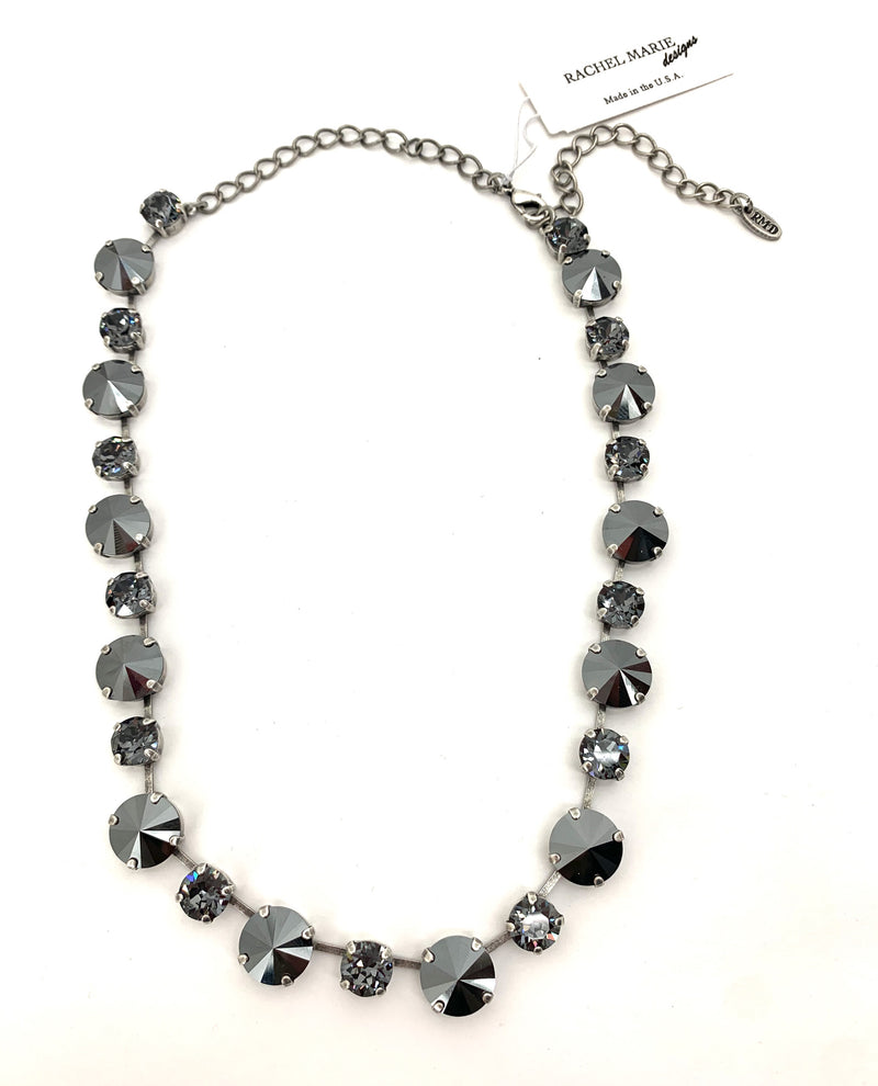 Penny Necklace By Rachel Marie Designs Grey Mix