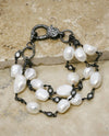 Rachel Marie Designs CAIRO Pearl & Cz Bracelet WHITE PEARL