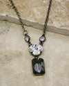 Rachel Marie Designs TOKYO Swarovski & Cz Necklace Silver Night