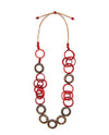 Tagua LC170 Cynthia Necklace Red