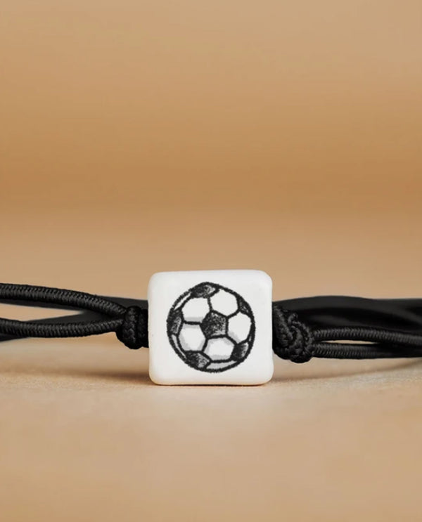Mud Love DOO-SCB Soccer Ball Bracelet Black